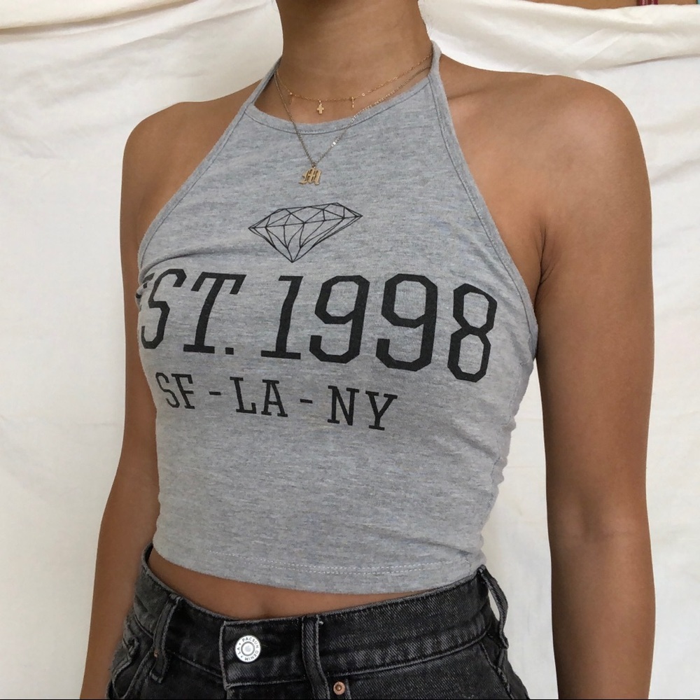 💎Diamond Supply Co. halter top💎